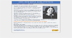 Desktop Screenshot of almsstiftelse.org