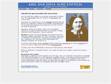 Tablet Screenshot of almsstiftelse.org